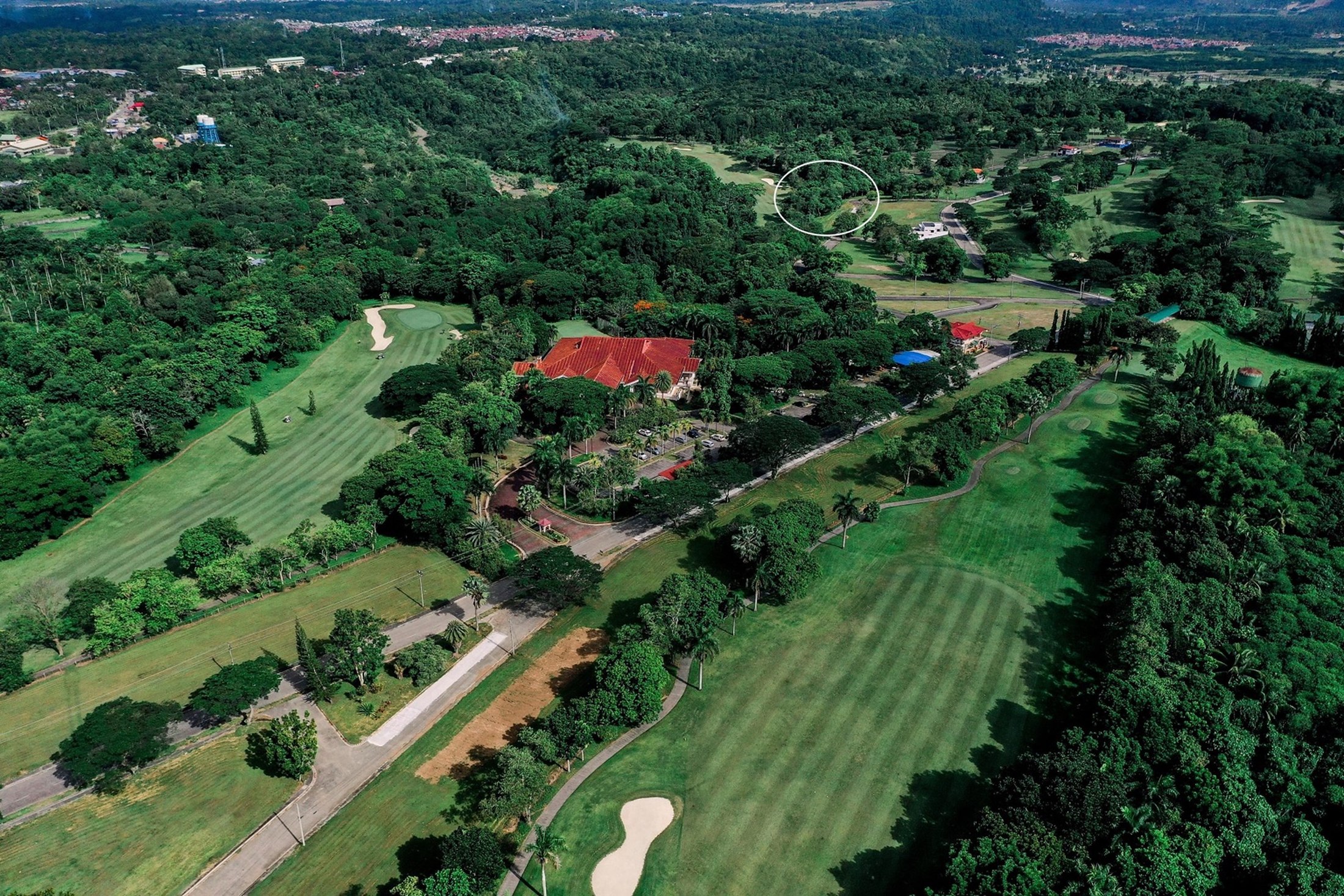Golf course aerial