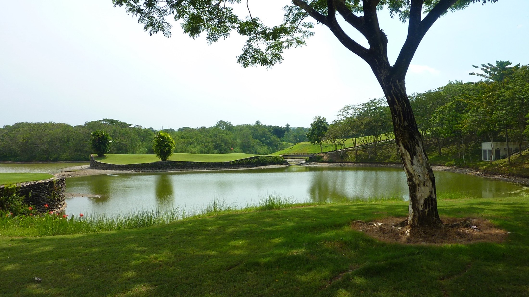 Lake and golf hole